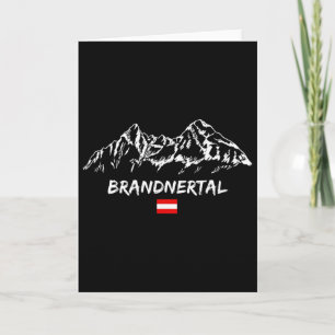 Alpen Bergpanorama Skiing Holidays Apres-ski Brand Card