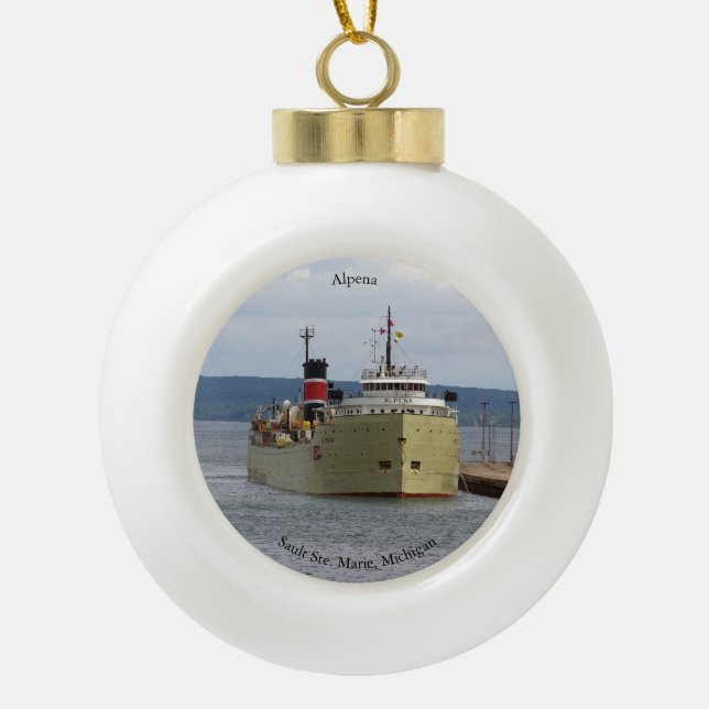 Alpena à Soo bal ou ornement de flocon de neige (Devant)