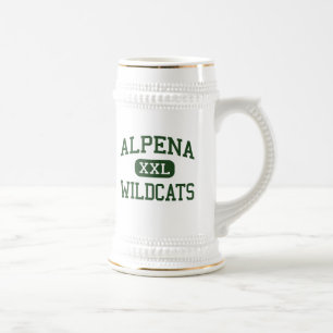 Alpena - Wildcats - High School - Alpena Michigan Beer Stein