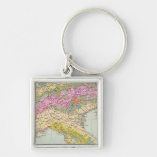Alpenlander - Atlas Map of the Alps Keychain
