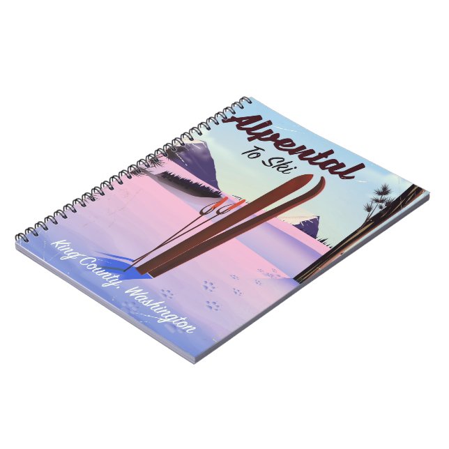 Alpental  King County, Washington ski poser Notebook (Left Side)