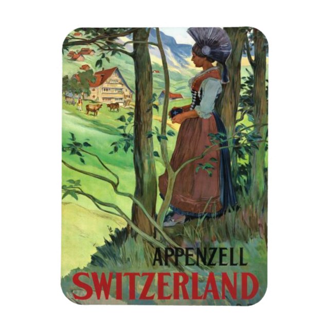 Alpenzell Switzerland Magnet (Vertical)