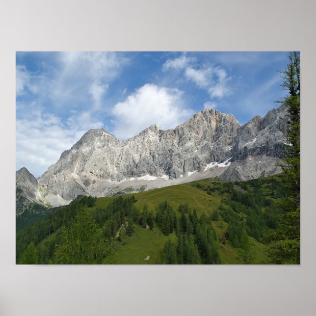 Alpes autrichiennes en été Poster (Devant)