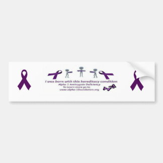 alpha 1 antitrypsin deficiency bumper sticker