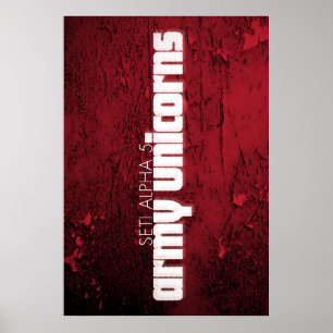 Alpha 5" de Seti affiche de licornes d'armée"