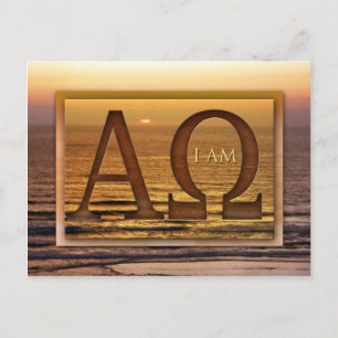 Alpha and Omega Postcard