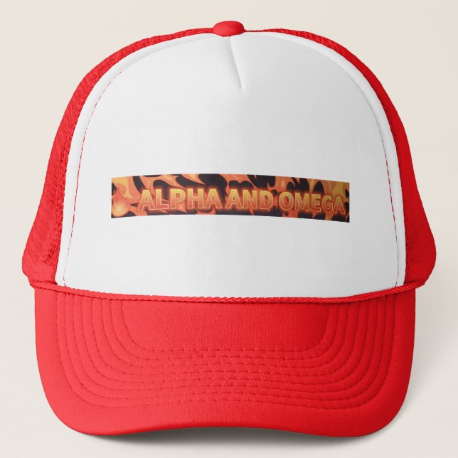 Alpha and Omega Trucker Hat (Front)