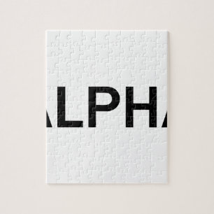 Alpha (BLACK) Jigsaw Puzzle