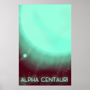 Alpha Centauri Space Art poster
