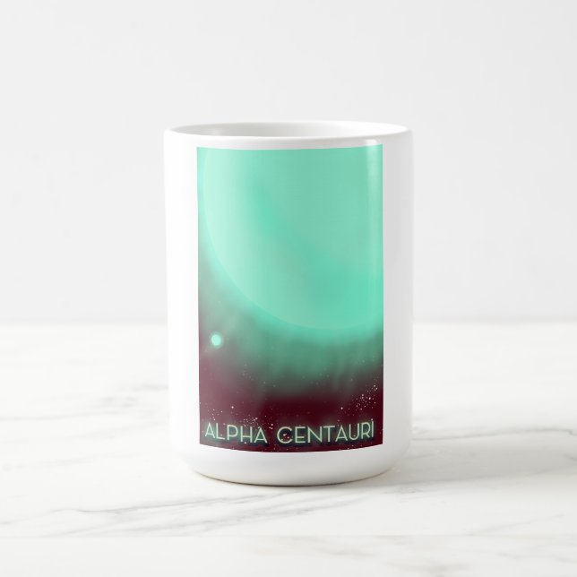 Alpha Centauri Space Art poster Magic Mug (Center)
