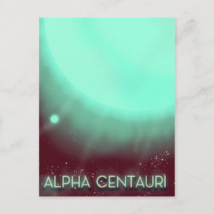 Alpha Centauri Space Art poster Postcard