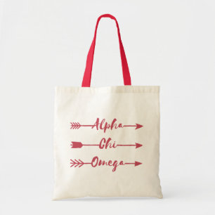 Alpha Chi Omega Arrows Tote Bag