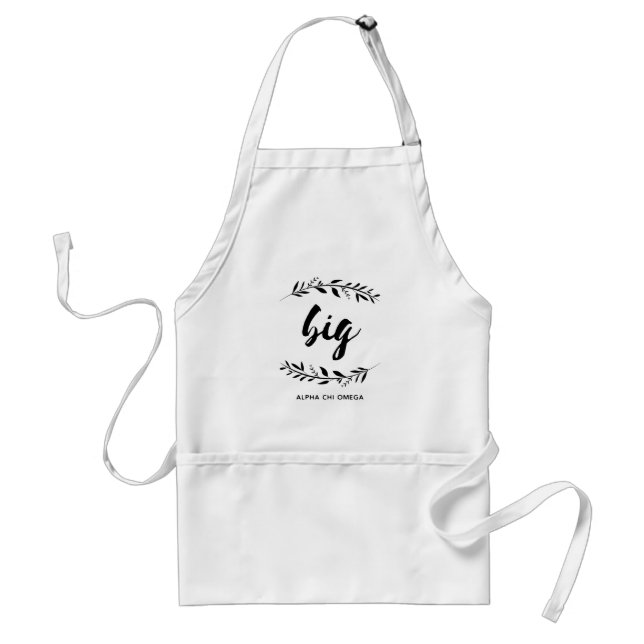 Alpha Chi Omega | Big Wreath Standard Apron (Front)