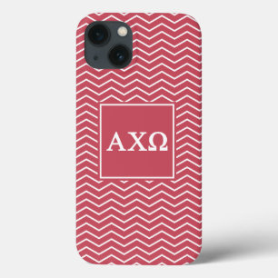 Alpha Chi Omega   Chevron Pattern iPhone 13 Case