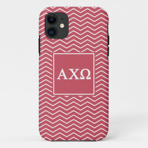 Alpha Chi Omega Chevron Pattern iPhone 11 Case