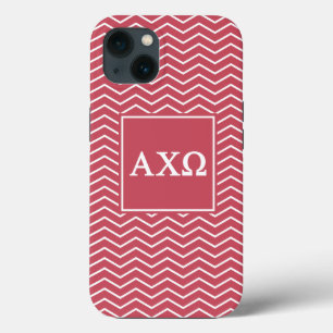 Alpha Chi Omega Chevron Pattern iPhone 13 Case