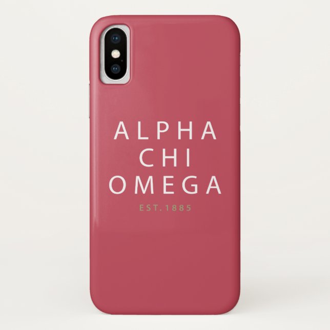 Alpha Chi Omega | Est. 1885 Case-Mate iPhone Case (Back)