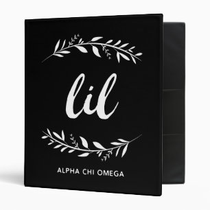 Alpha Chi Omega Lil Wreath Binder
