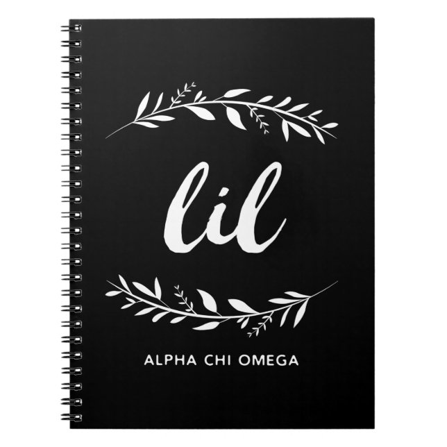 Alpha Chi Omega | Lil Wreath Notebook (Front)