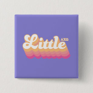 Alpha Chi Omega Little 2 Inch Square Button