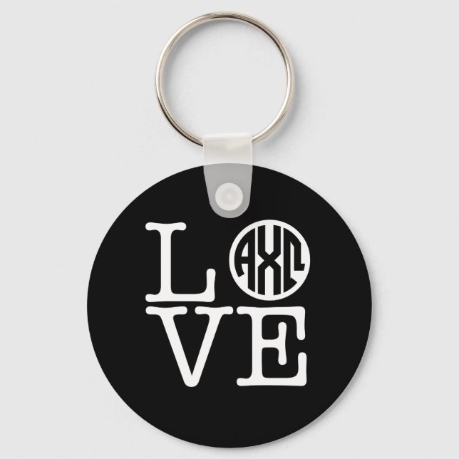 Alpha Chi Omega | Love Keychain (Front)