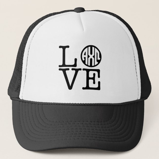 Alpha Chi Omega | Love Trucker Hat (Front)