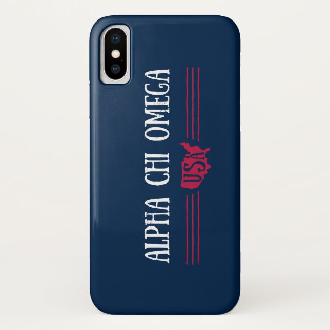 Alpha Chi Omega - USA Case-Mate iPhone Case (Back)