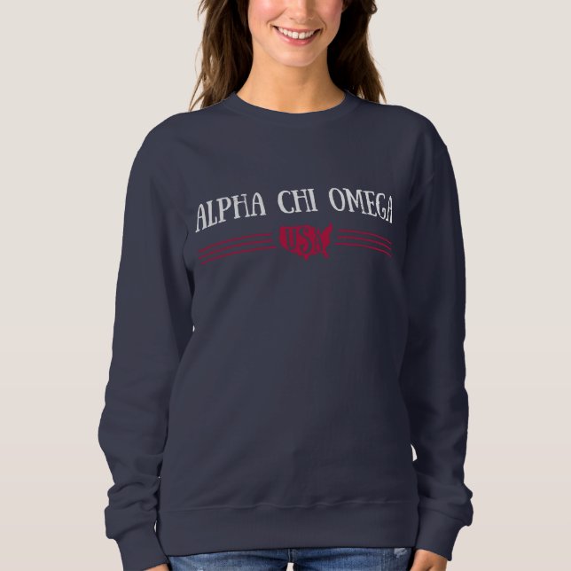 Alpha Chi Omega - USA Sweatshirt (Front)
