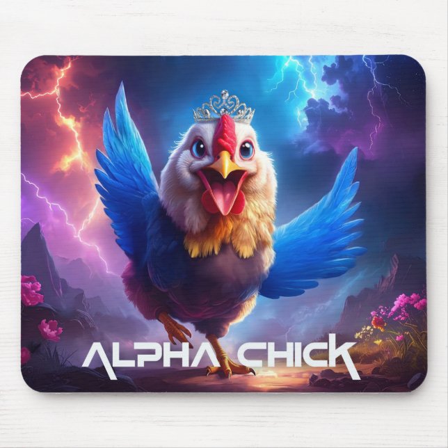 ALPHA CHICK fun Mouse Pad (Front)