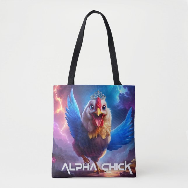 ALPHA CHICK TOTE BAG (Front)