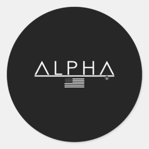 Alpha D135 Gym Rabbit T Shirt Workout Bodybuilding Classic Round Sticker