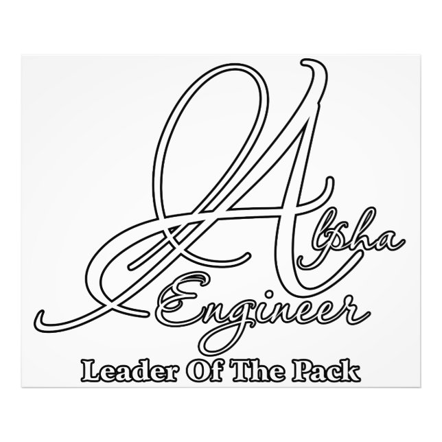 Alpha Engineer Photo Print (Front)