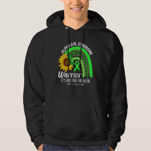 Alpha Gal Syndrom Sunflower Rainbow Awareness Hoodie