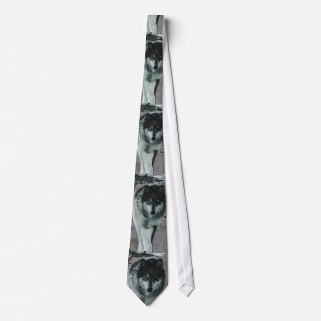 Alpha Homme Timbre Wolf Faune cravate (Devant)
