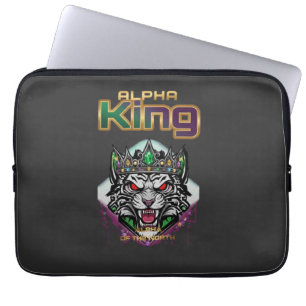 Alpha king motivational  laptop sleeve