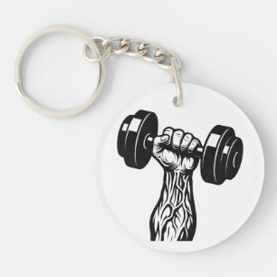 Alpha Lifter Keychain Muscle Design