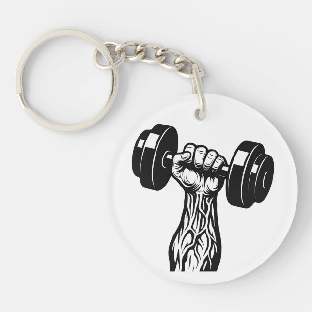 Alpha Lifter Keychain  Muscle Design  (Front)