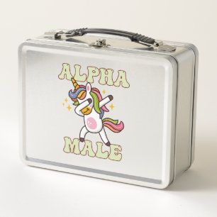 Alpha Male Ironic Unicorn 1 Metal Lunch Box