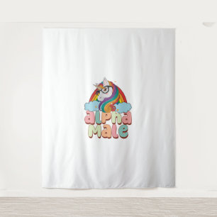 Alpha Male Ironic Unicorn 2 Tapestry