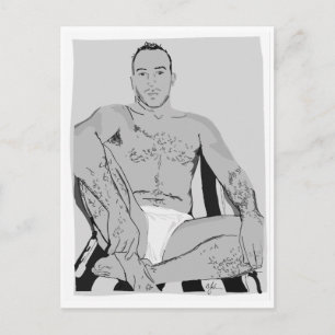 "Alpha Male" Postcard