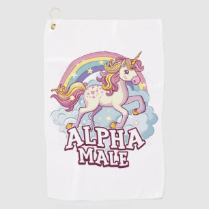 Alpha Male Unicorn Golf Towel