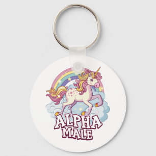 Alpha Male Unicorn Keychain