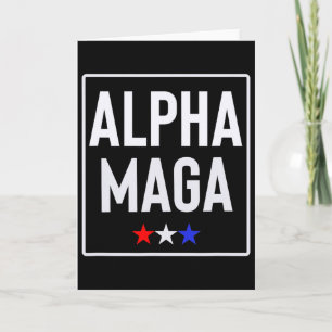 Alpha Mega Trump 2024 Election Design Card