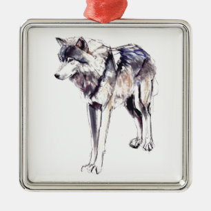 Alpha Metal Ornament