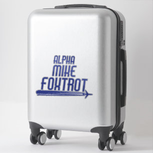 Alpha Mike Foxtrot Funny Airplane Pilot Saying