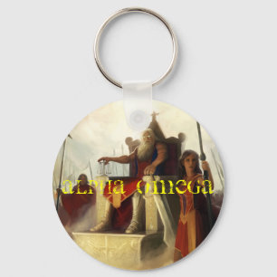 ALPHA OMEGA KEYCHAIN