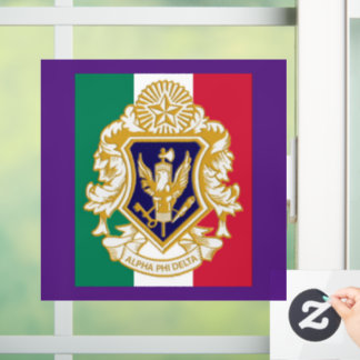 Alpha Phi Delta 8" x 8" Window Cling