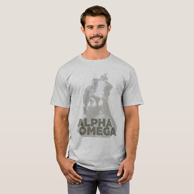 Alpha T-shirt de Menen d'impératrice d'Omega Haile (Devant entier)