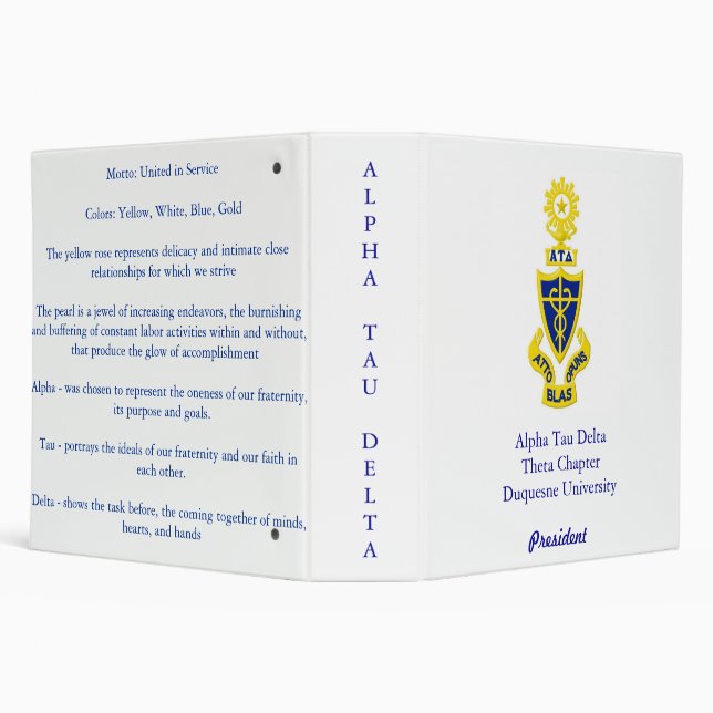 Alpha Tau Delta Binder (Background)