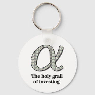 Alpha  - The holy grail of investing Keychain